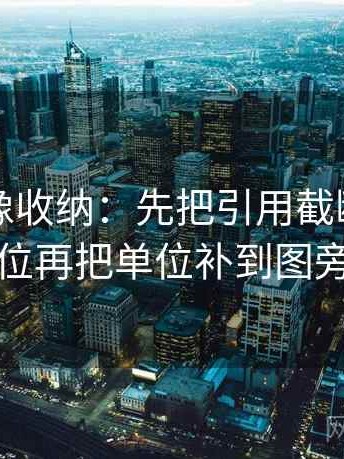 黑料网像收纳：先把引用截断了吗归位再把单位补到图旁
