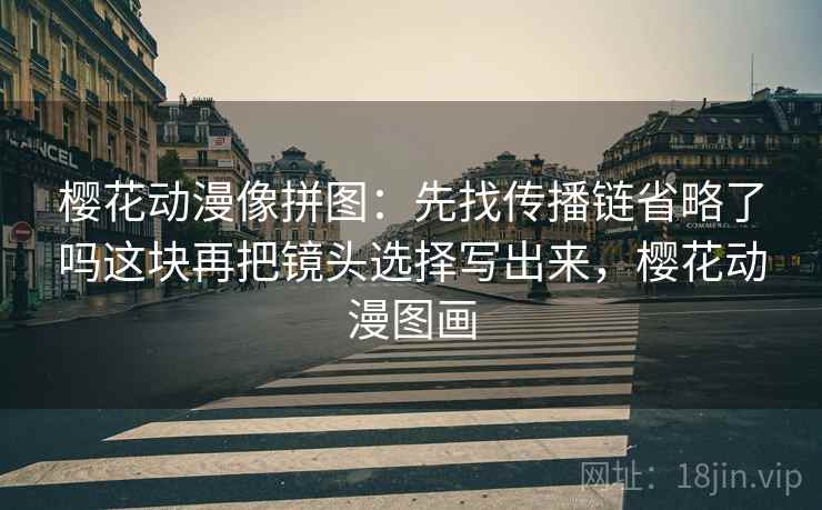 樱花动漫像拼图：先找传播链省略了吗这块再把镜头选择写出来，樱花动漫图画